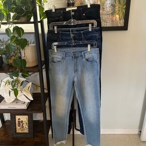 Jeans 3 pairs, Articles of Society, GAP best girlfriend, St. John’s Bay size 29